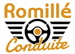 logo Romille Conduite auto moto cyclo école